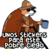 kane..stickers UNOS Stickers para este Pobre ciego