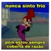 nunca sinto frio
pois estou sempre
coberta de razão