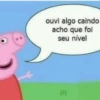 ouvi algo caindo acho que foi seu nível