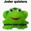 Joder quisiera quisiera tener amigos.