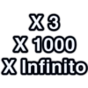 X3
X 1000
X Infinito