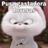 Pura gastadera
deveras