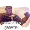 non vi faccio
passare