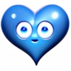 Heart Blue 18