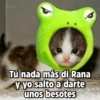 Payi
Tú nada más di Rana
y yo salto a darte
unos besotes