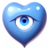 Heart Blue 8