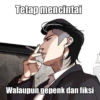 Tetap mencintai
Walaupun gepenk dan fiksi