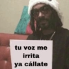 tu voz me
irrita
ya cállate