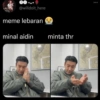 Meme lebaran THR  5